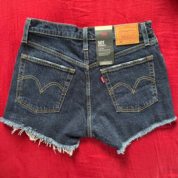 Levi’s 501 high rise shorts size 27 - Picture 5 of 11